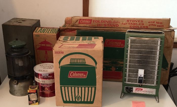 MORE VINTAGE COLEMAN, SOME MINT IN BOXES