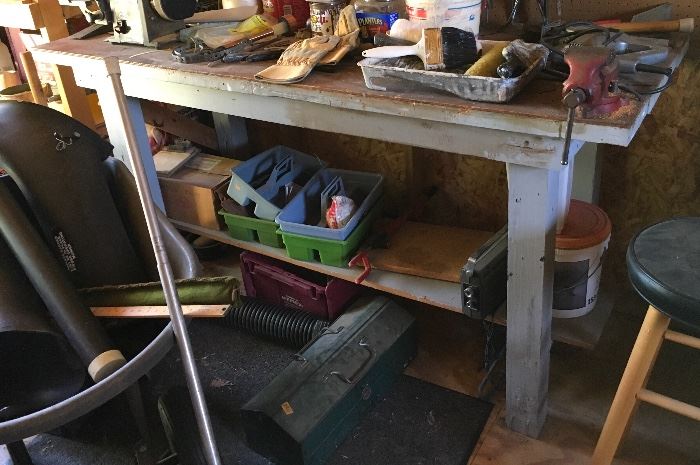 2 OF 2 WORK BENCHES