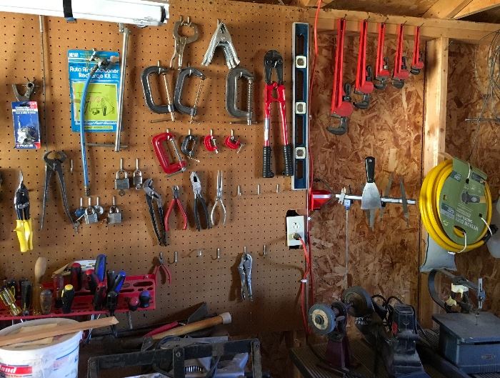 WALL FULL OF QUALITY TOOLS