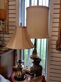 Vintage Stiffel brass Lamps