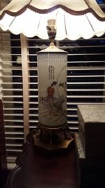 Pair of beautiful asian lamps.