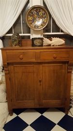 Antique jelly cupboard.