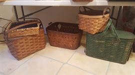 Just a few picnic baskets and one of two refrigerator baskets.