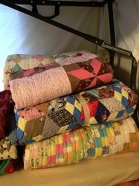 Quilts - 1 king size; 3 full size - 1 bed cover.
