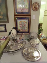 Silverplate Buffet Casserole & Serving pieces