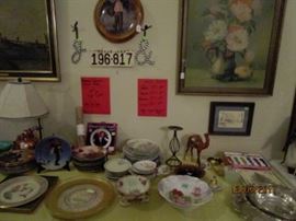 Norman Rockwell collector plates and more.