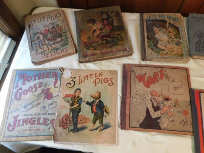 1905 3 Little pigs, 1904 Mother Goose Jingles, 1924 The Gump Books 5 &6