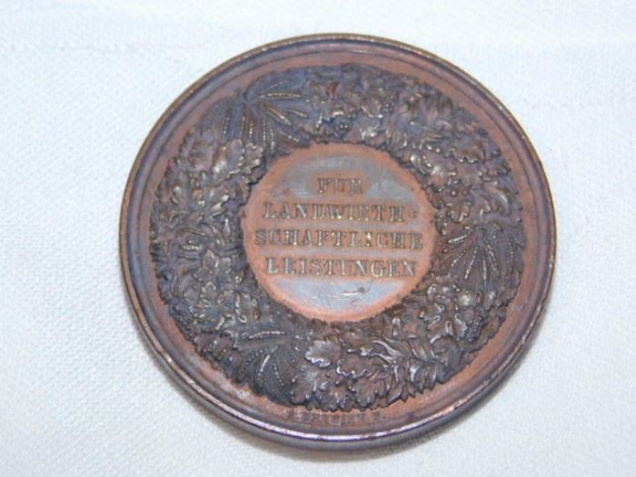 Back of German medallion