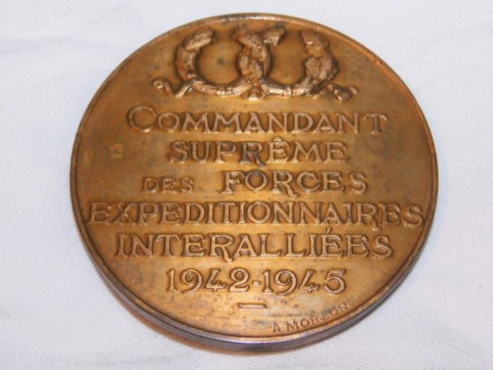 Back of Eisenhower medallion
