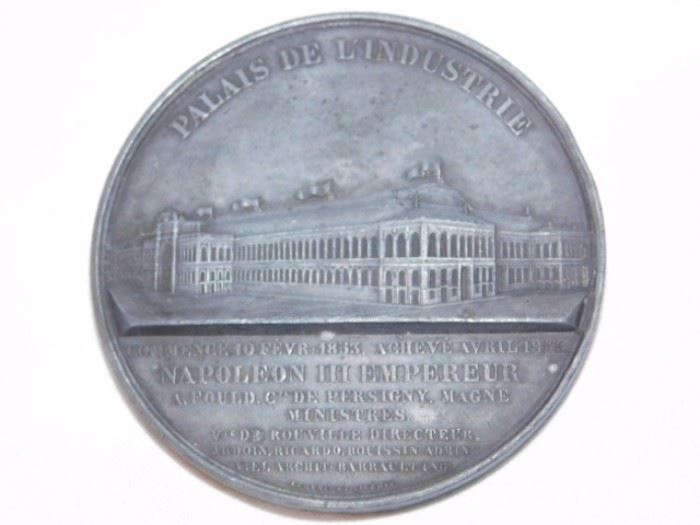 Back side of French Napoleon medal