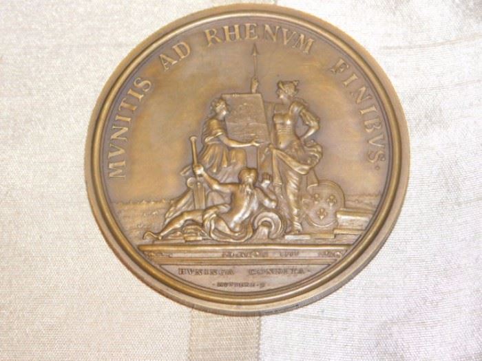Back side LUDOVICUS MAGNUS CHRISTIANISSIMUS Bronze medal 