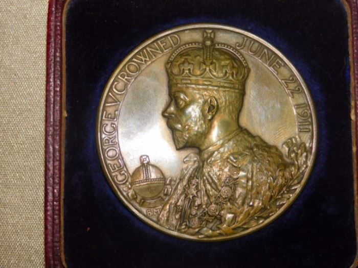 1911 Large Bronze Coronation Medal George V 