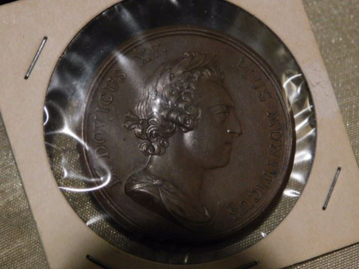LUDOVICUS XV PIUS MUNIFCUS Medal 