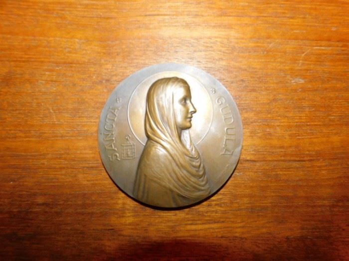 1931 Bronze  Belgium Medal Issued for SANCTA GUDULA 