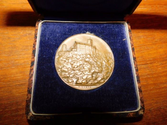 Bronze German Medal Von Karl Goetz  FUR TREUE IN DER ARBELT 