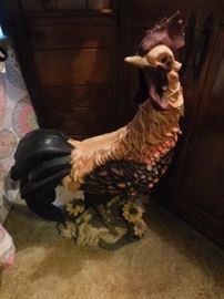Hard plastic rooster 2 foot 8 inch