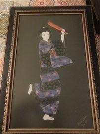 Painting Geisha by Elsa Divah 