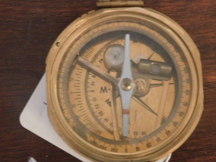 Vintage Natural Sine Brass compass