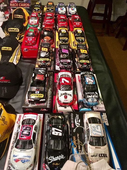 NASCAR autographed die-cast cars (with boxes)