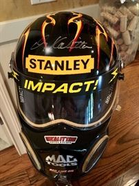 Indy 500 helmet autographed by Doug Kalitta