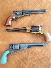 Army Colt Navy replica (Sold) and 44 cal. FIE replica black powder pistols (Sold) 
FN inert prop gun
***just the FIE pictured in the middle is still available (the other 2 have been SOLD) 