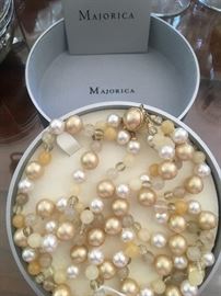 Double strand Majorca pearls