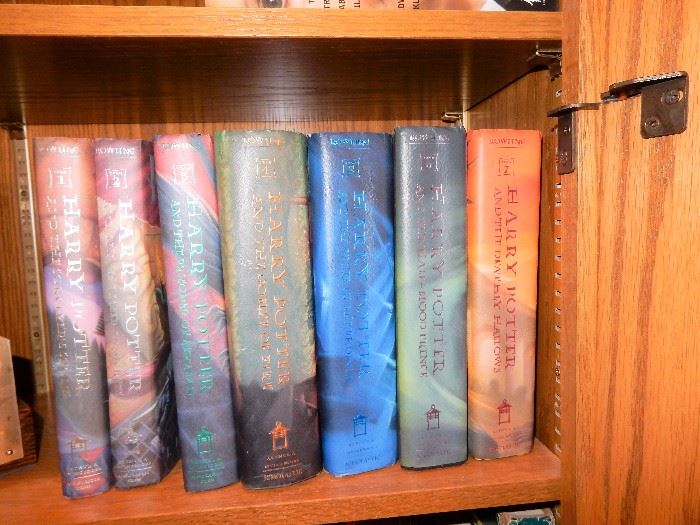 Harry Potter 1st American Printing 7 books with Dust Jackets, 