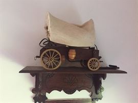 vintage/antique covered wagon
