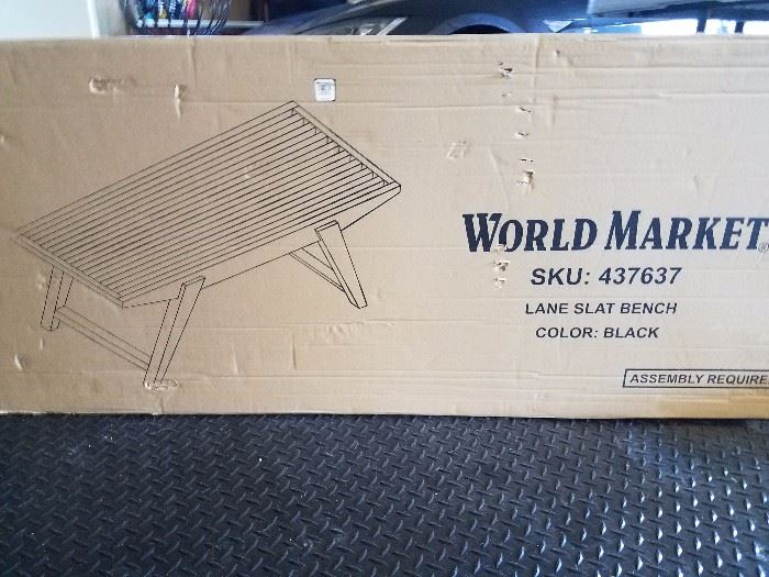 World Market Bench (New in Box)