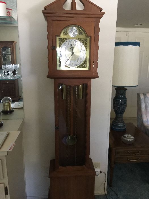 Vintage Tempus Fugit Grandfather clock