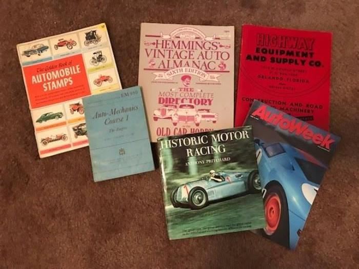 Vintage automotive books and manuals
