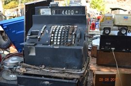 We have several vintage cash registers