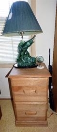 Vintage fish lamp