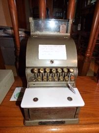 Antique National Cash Register with marble 