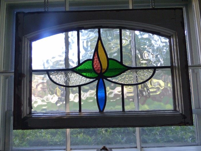 Vintage stained glass window