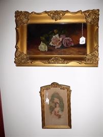 Antique Oil painting in antique frame