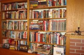 Some of the many books.
