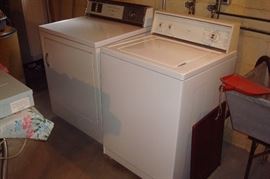 Auto washer & electric dryer.