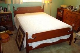 Vintage maple double bed.