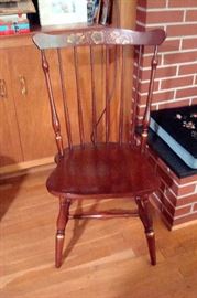 One of a pair Windsor style chairs.