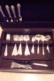 Additional Alvin sterling flatware.
