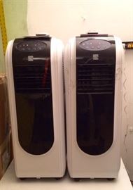 Kenmore portable AC units with remotes. They're about 3' high.