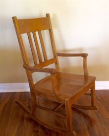 Oak rocker