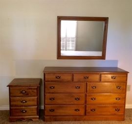 Maple dresser and nightstand