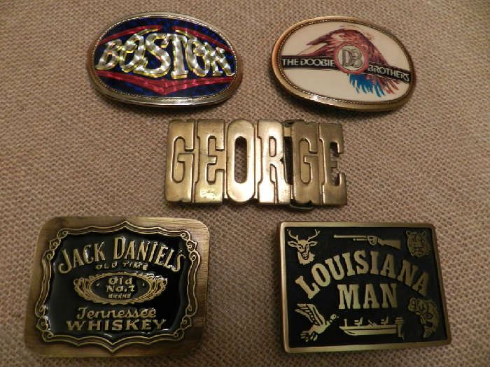 I bet we have some Bosto fans and Doobie Brothers too!  Any fans named George?  Jack? Andy Louisiana Men out there? We've got belt buckles just for you!!