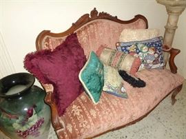 one of many Victorian loveseats