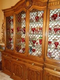 Kargas breakfront has matching fold top side board