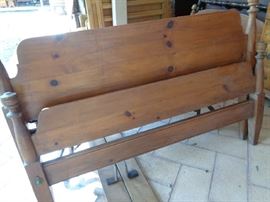 full size bed - no mattresses