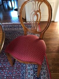 Henredon Shield Back Dining Chairs from the Natchez collection - Two arm chairs and 6 dining chairs like this one. Perfect condition!