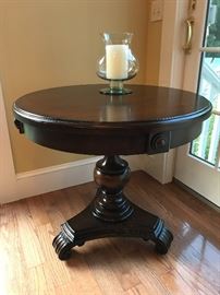 Domain - Pedestal table with one drawer